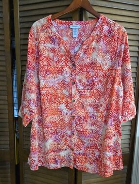 Catherines Button-Down Tunic Like New